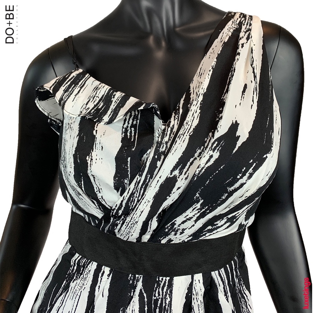 Do & Be - One Shoulder Dress w/ Bubble Gum Hem - Picture 1 of 7